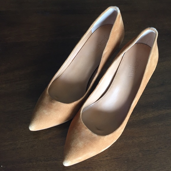 J. Crew Shoes - J. Crew Isabelle Suede Pumps in Burnt Sienna